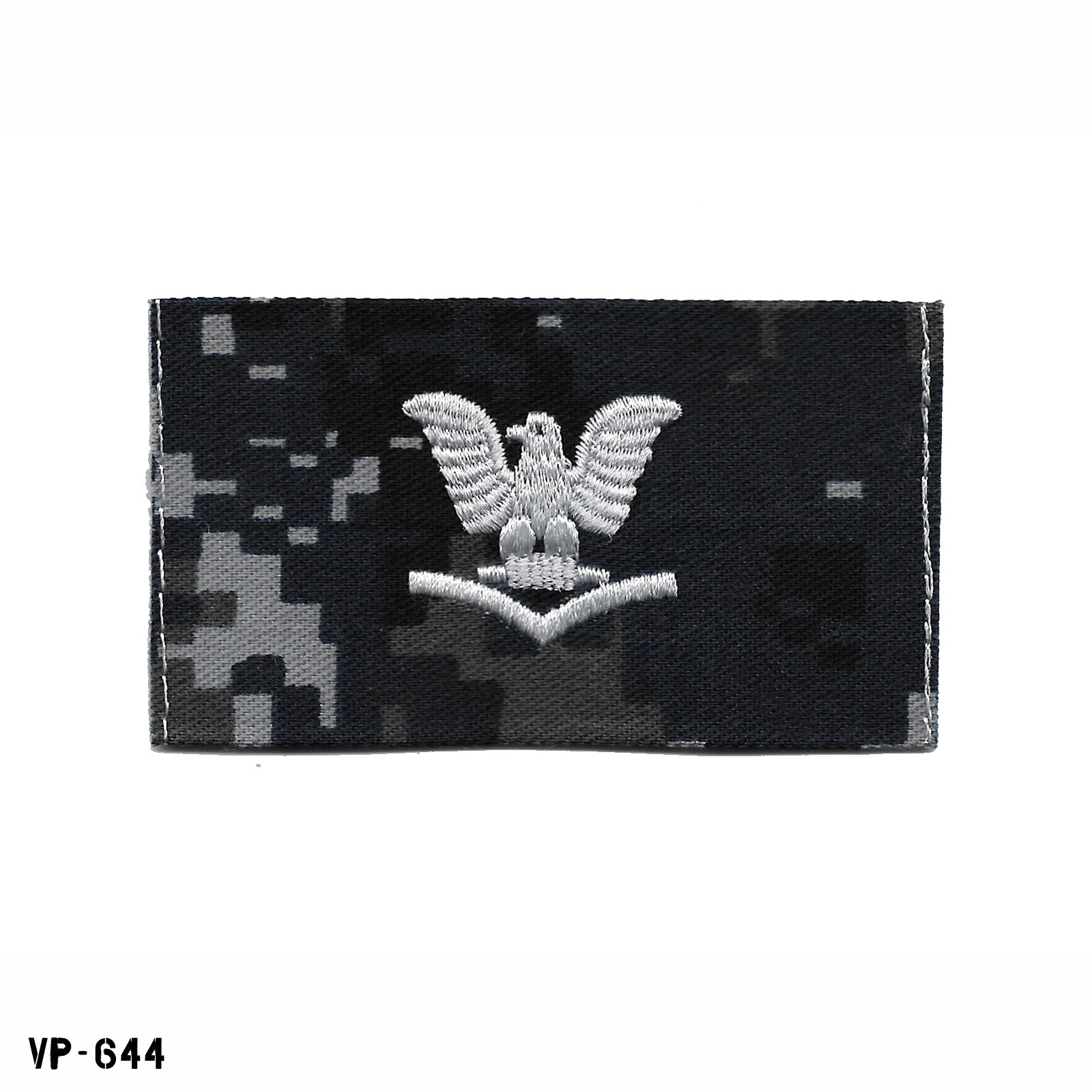 USN NWU BDG Blue Digital Petty Officer Third Class PO3 E-4 Cap Device Vanguard