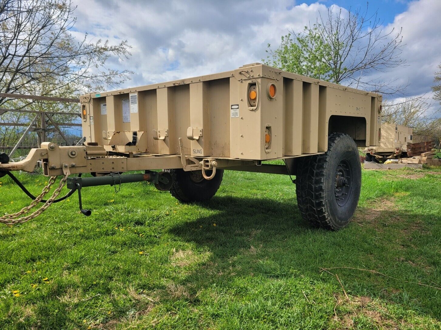 M1102 Aluminum Military Trailer with  LED lights