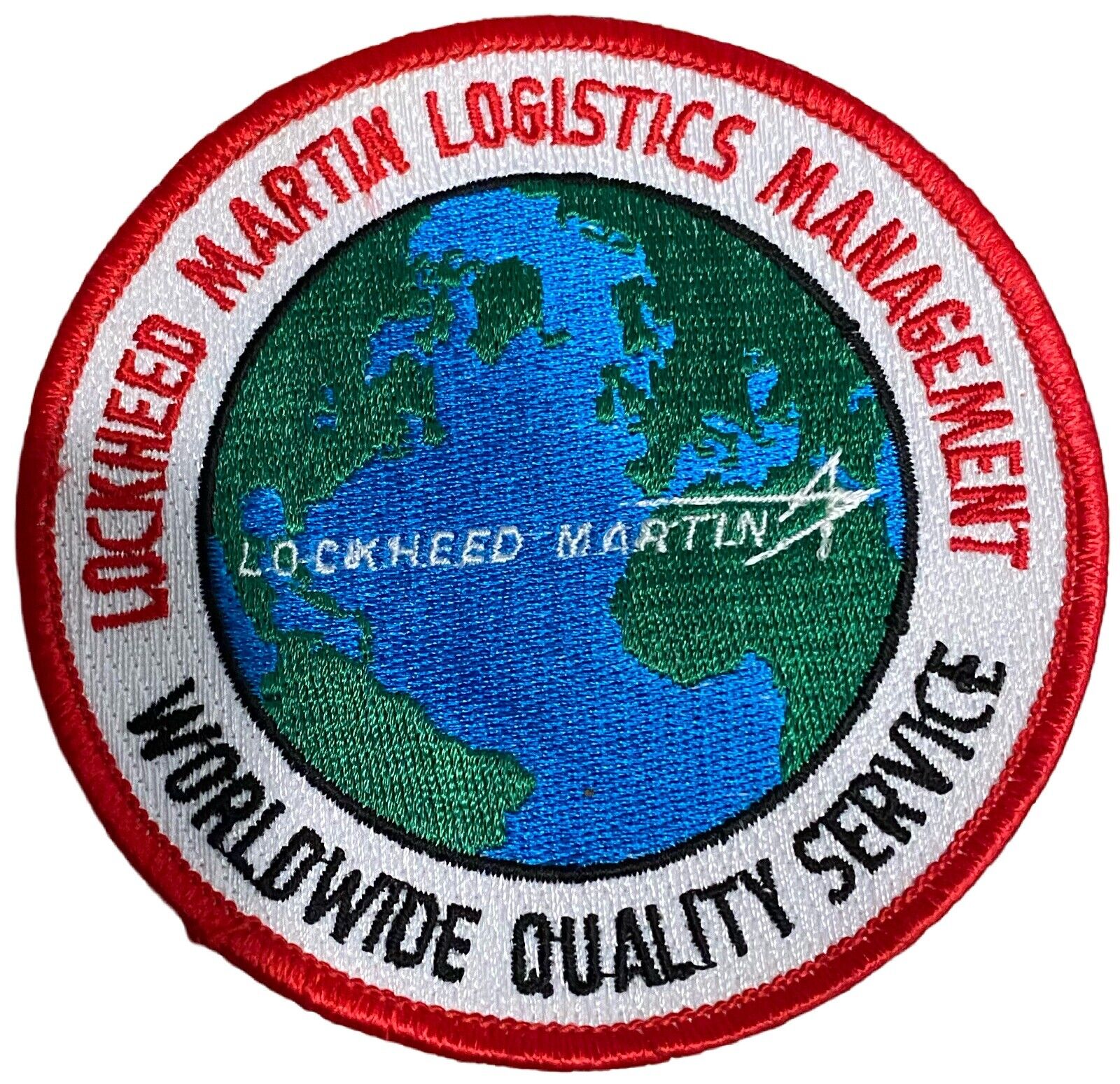Vintage NOS New Lockheed Martin Logistics Management Factory Patch 4”
