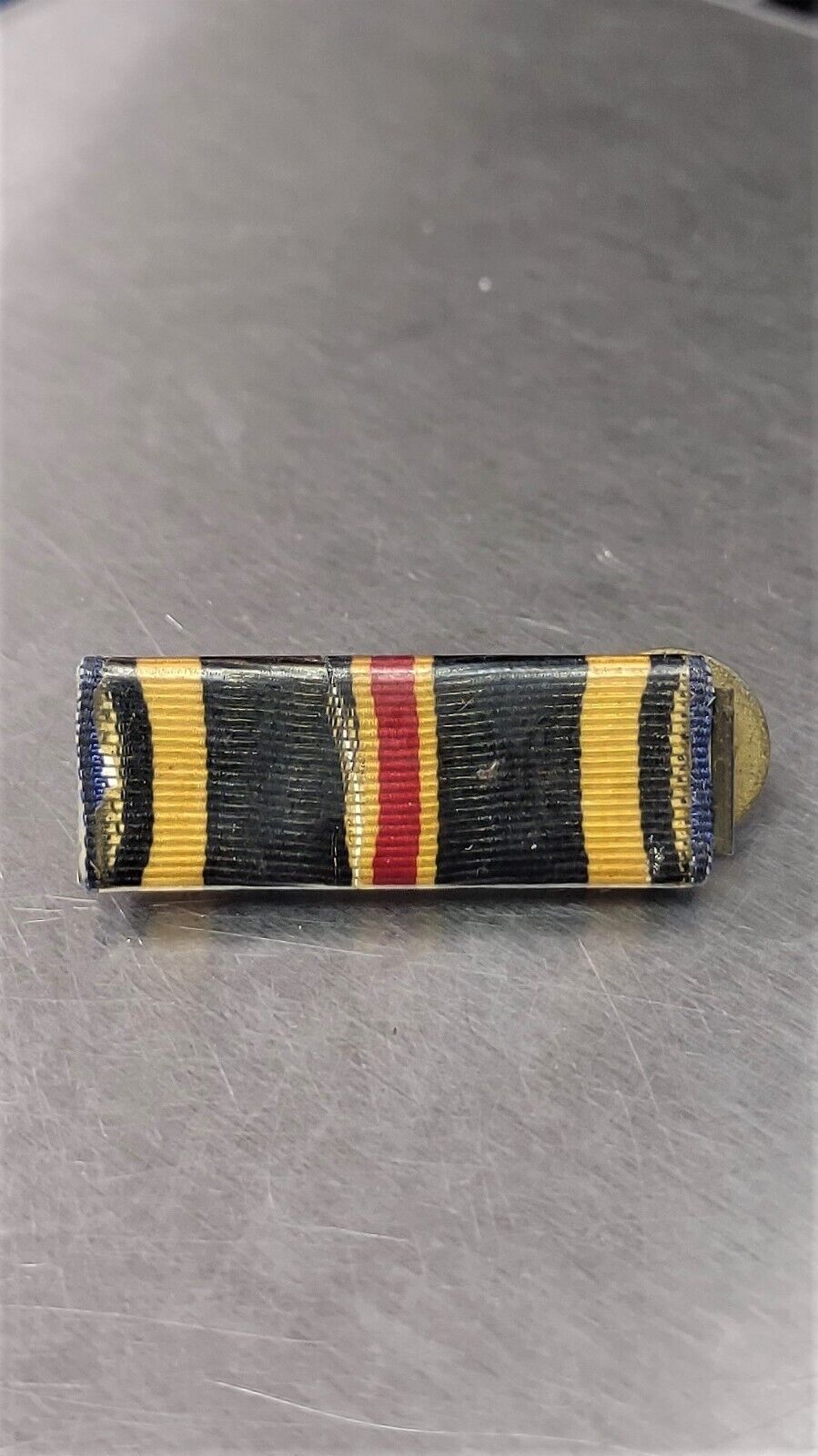 Vtg WWII US Distinguished Flying Cross DFC Ribbon Bar Unit Plastic Coated
