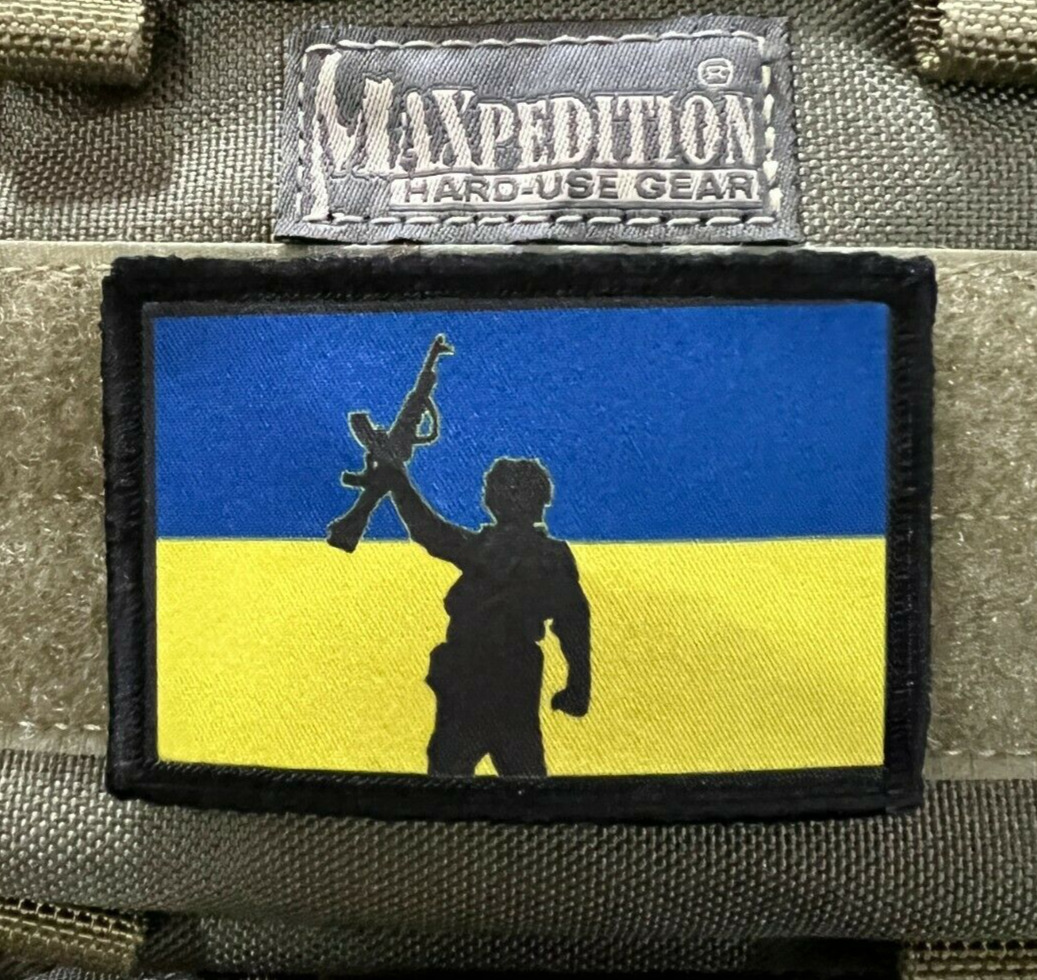 Ukrainian Flag Red Dawn Wolverines Ukraine Morale Patch ARMY MILITARY Tactical