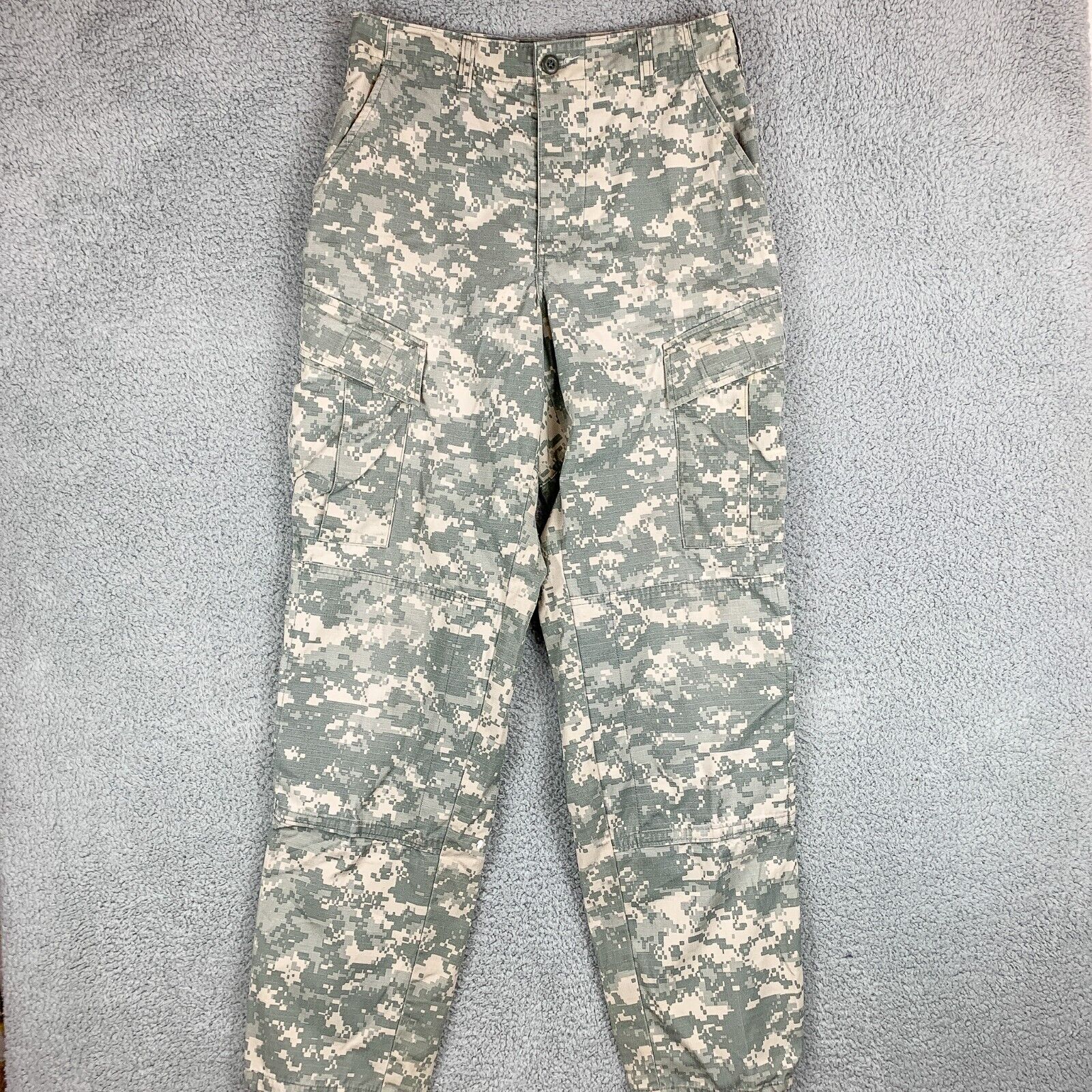 US Army ACU Combat Uniform Trousers Mens Small Long Green Camo 8415 01 519 8418