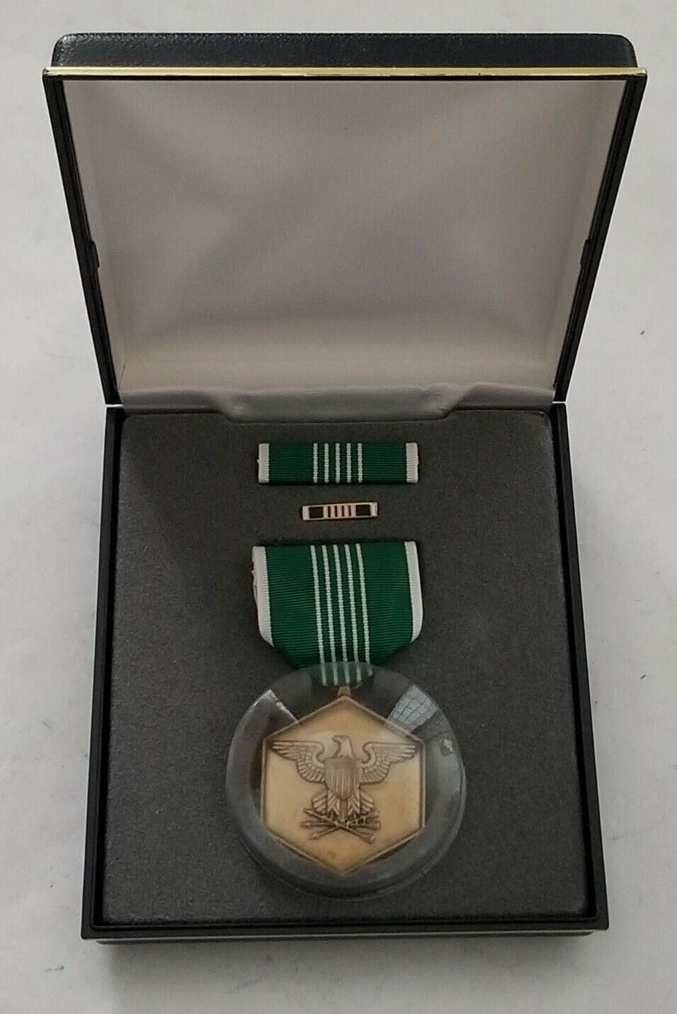 US Military Medal With Ribbon and Pin For Merit In Original Case