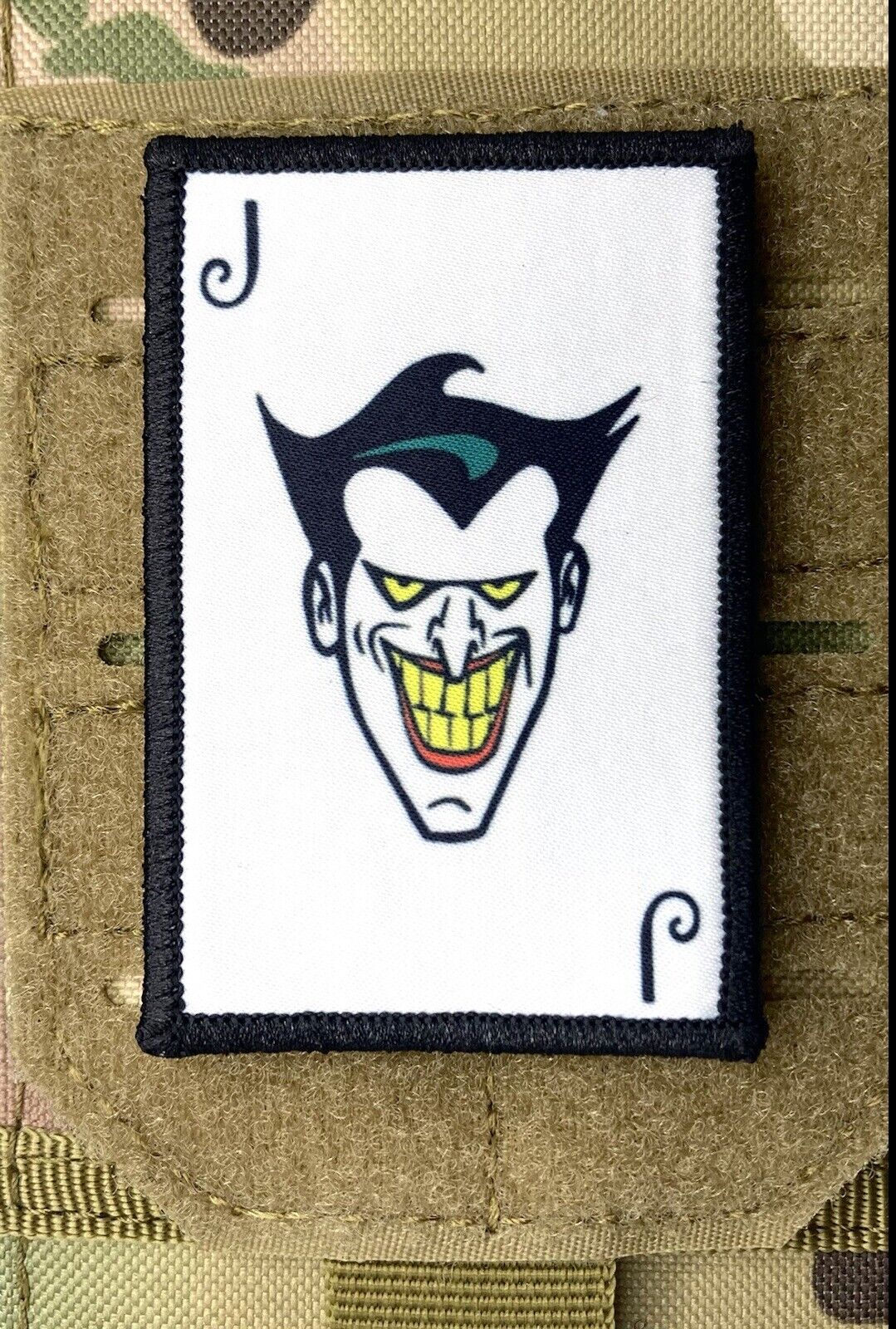 Joker Card Batman Morale Patch / Military Badge ARMY Tactical Hook & Loop 65