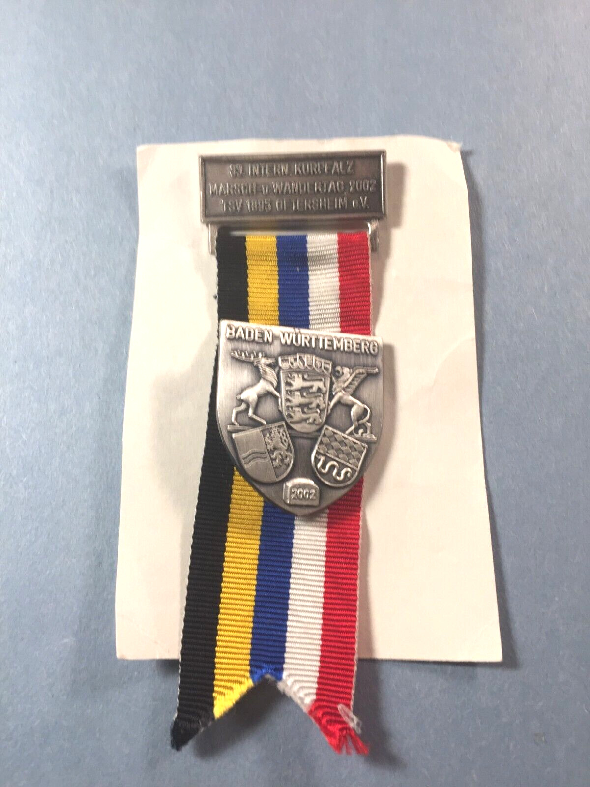 vintage German-Medal Baden Wurttemberg 2002
