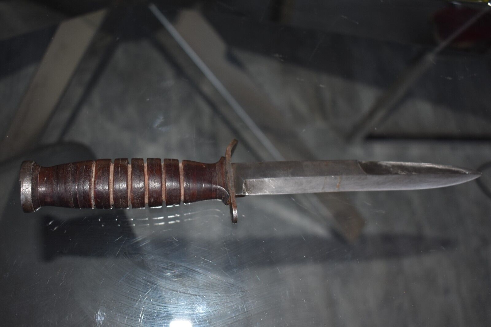 Vintage WWII US M3 Knife UTICA Fighting Dagger WW2