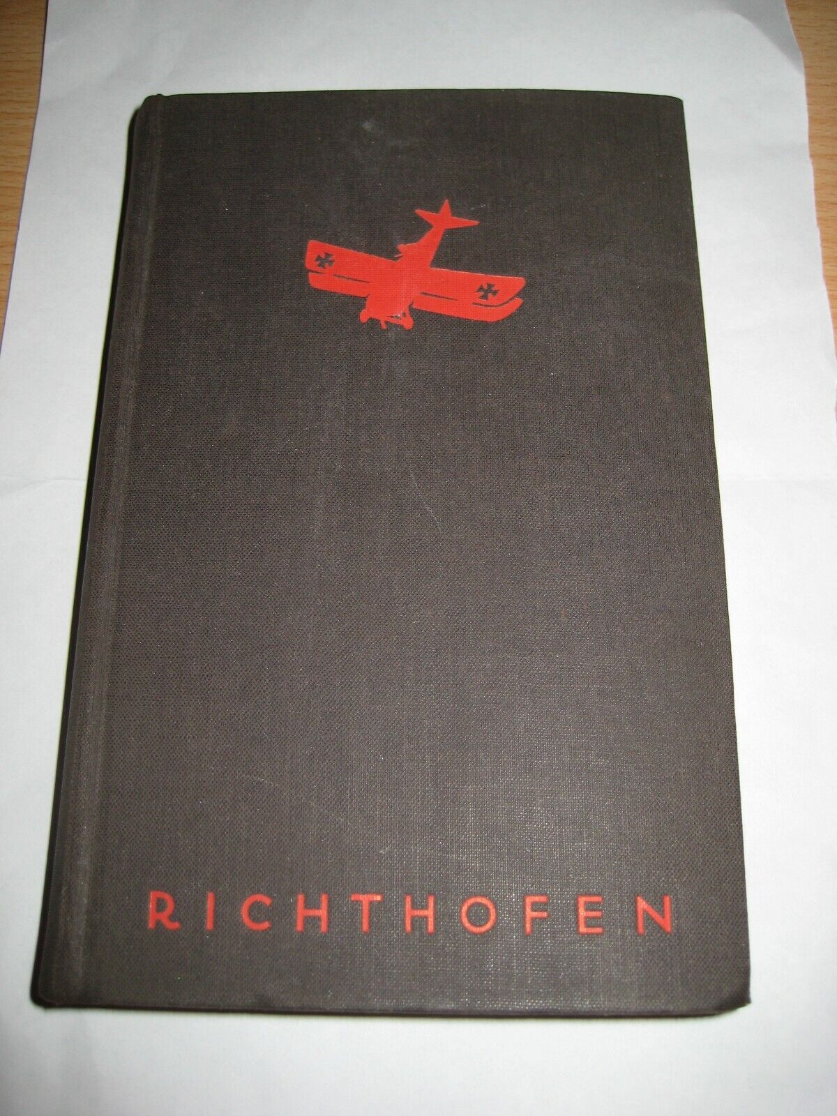Old German original Book from pilot Manfred v Richthofen Rote Baron antique book