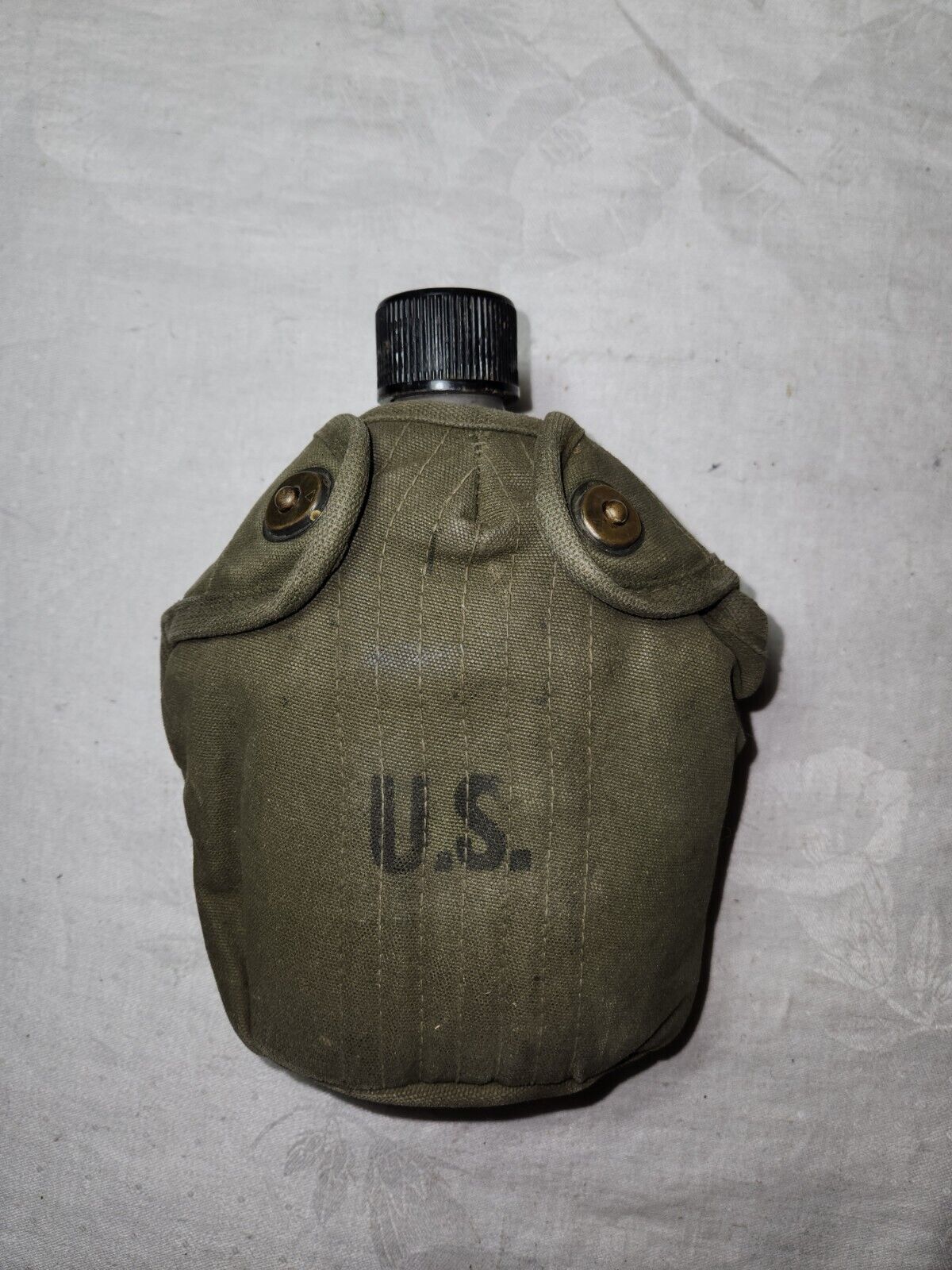 Vintage 1974 Vietnam War USMC U.S. Army Canteen and Cover 1964