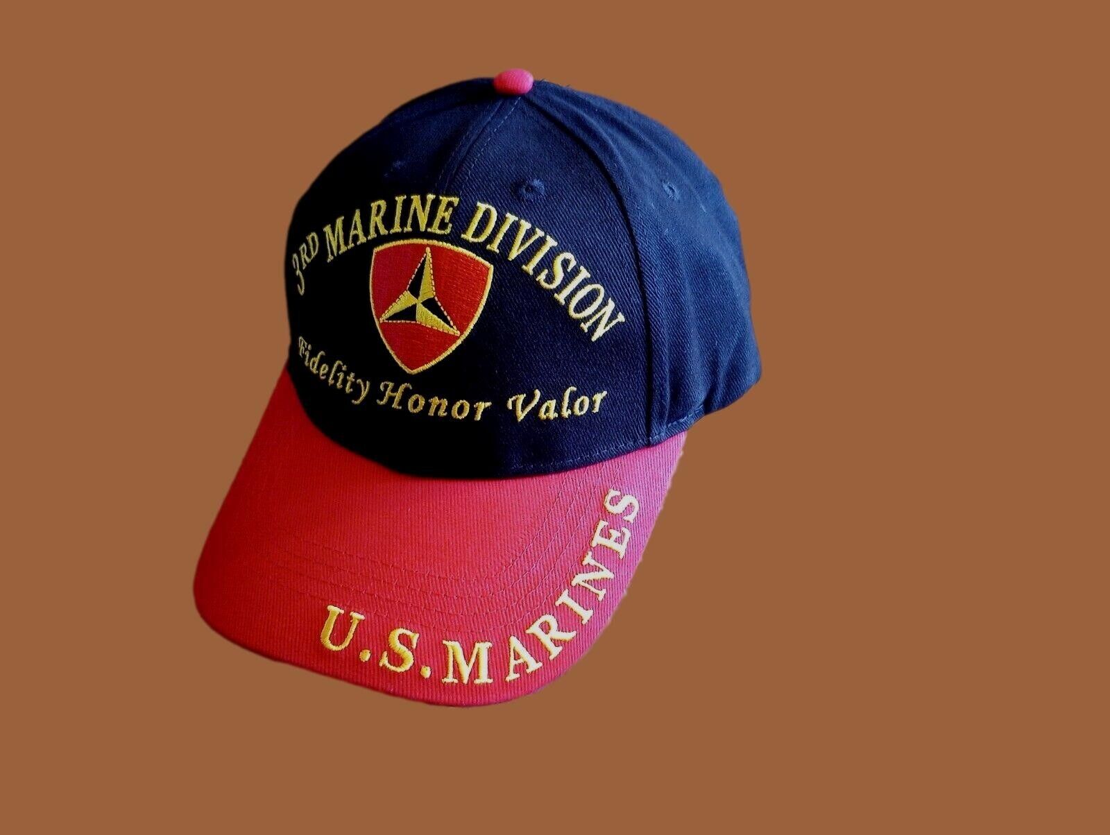 U.S Military 3rd Marine Corps Division hat ball cap Embroidered USMC Licensed