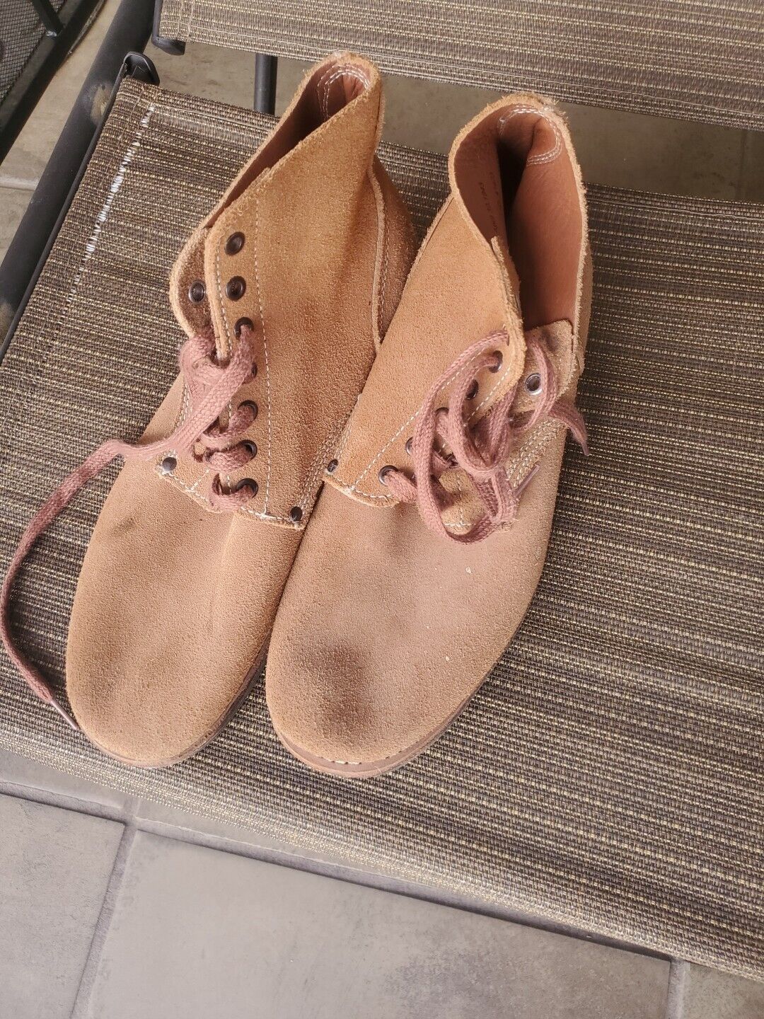ww2 American Rough Out Ankle Boots