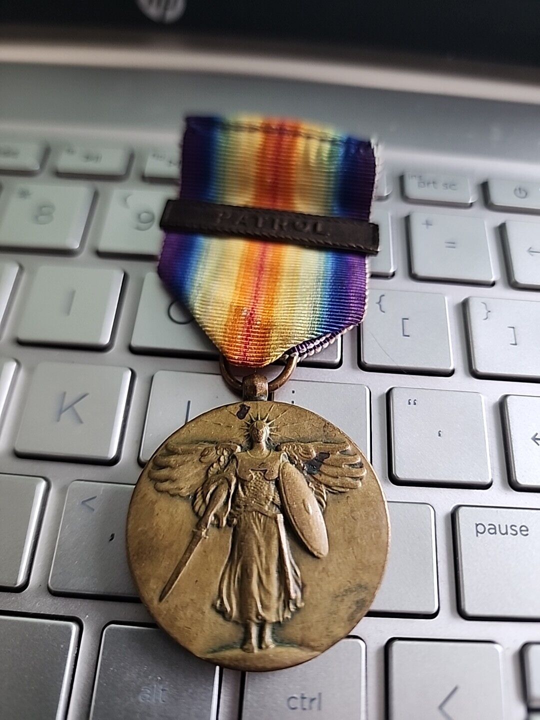 WW1 Victory Medal W/ Patrol Clasp SEE STORE WW1-WW2 MEDALS