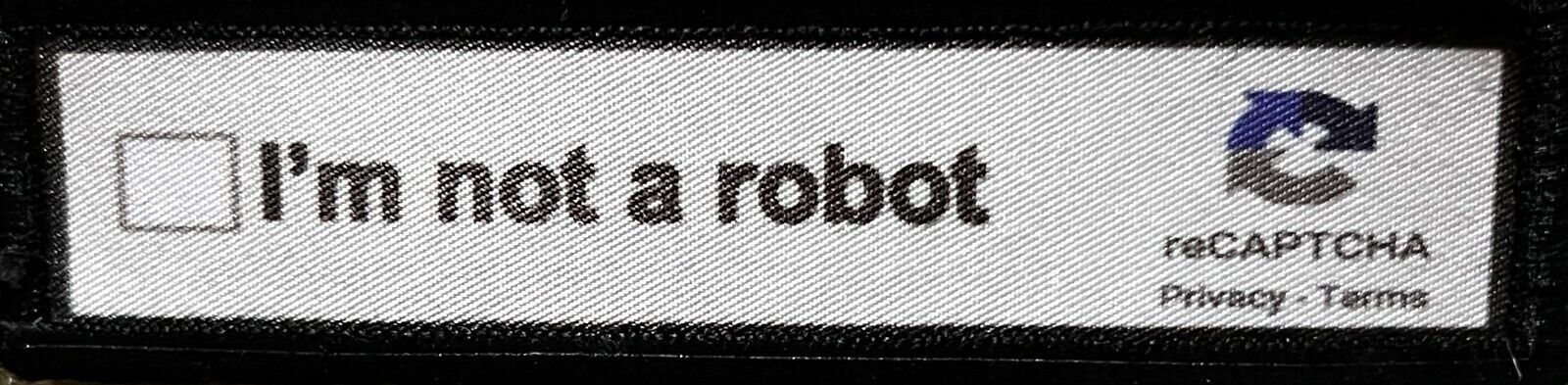 1x4 I'm Not a Robot Morale Patch Tactical ARMY Hook Military USA Badge Flag