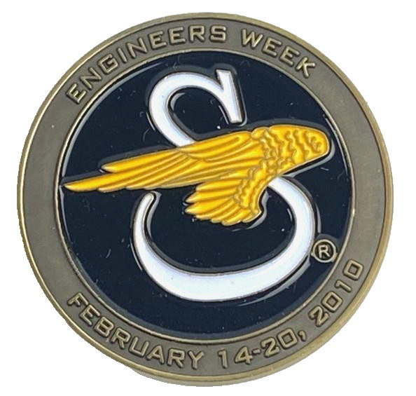 2010 Engineers Week Challenge Coin Sikorsky Aviation Make Ideas Fly