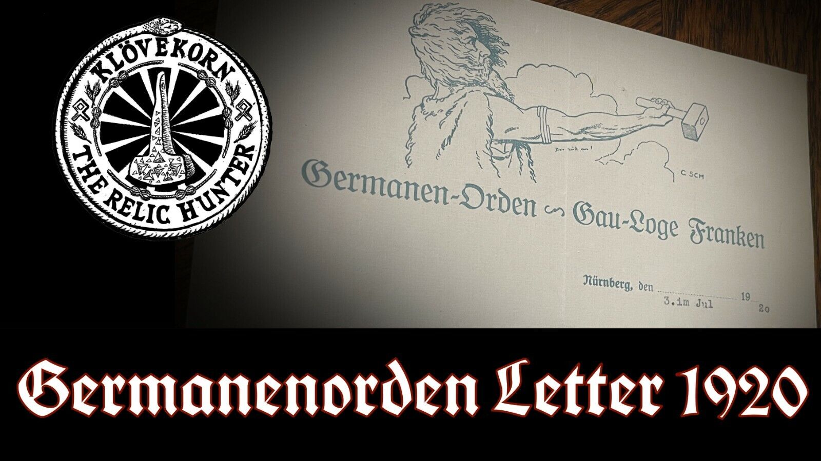 Germanenorden Thule Letter 1920