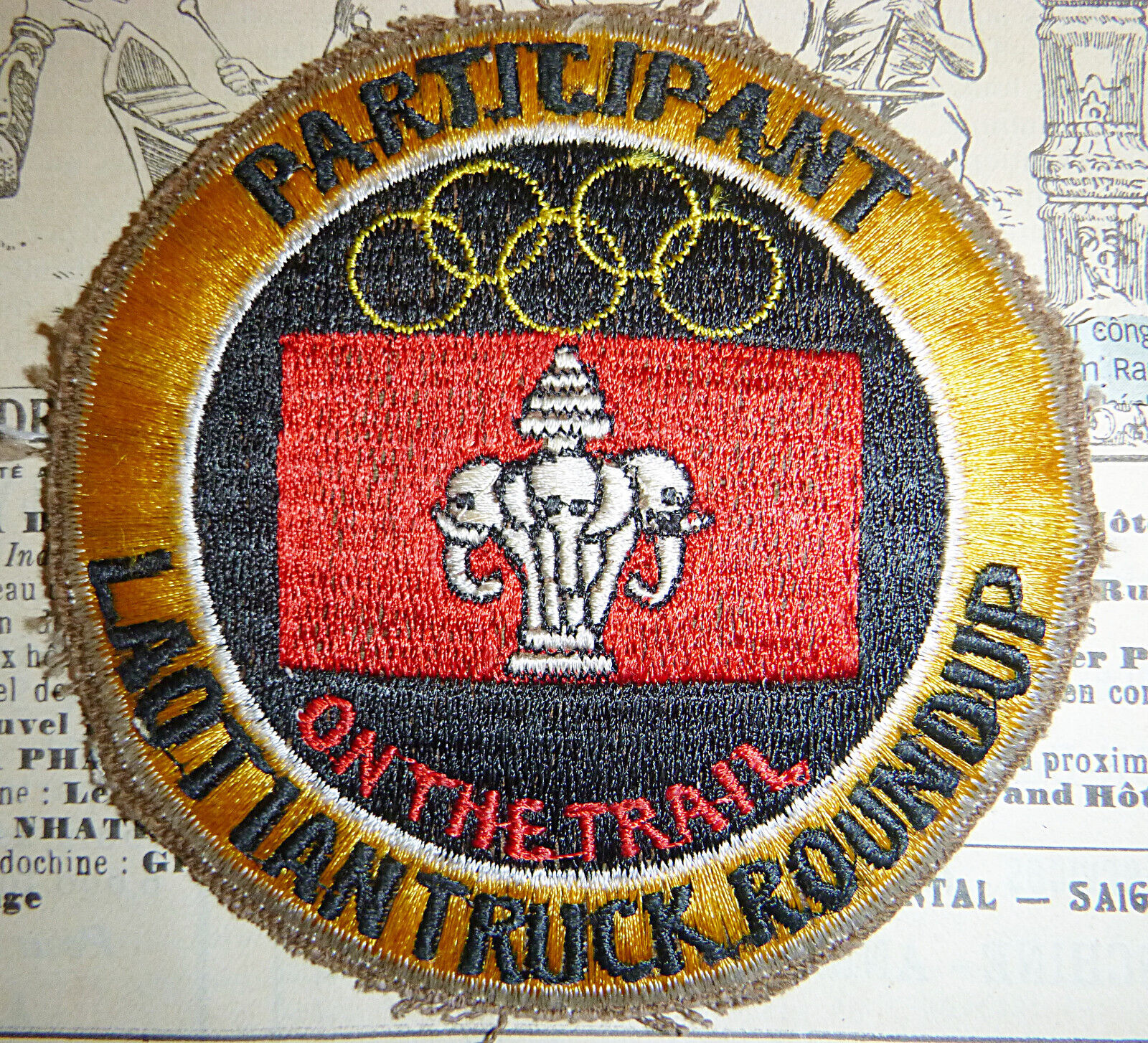 Rare Patch - LAOTIAN TRUCK ROUNDUP - MAAG LAOS - HCM TRAIL - VIETNAM WAR - V.490