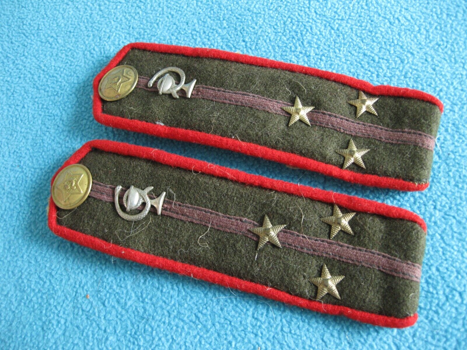 WW2 Soviet Army Medical Field Shoulder Boards Straps Russian Original
