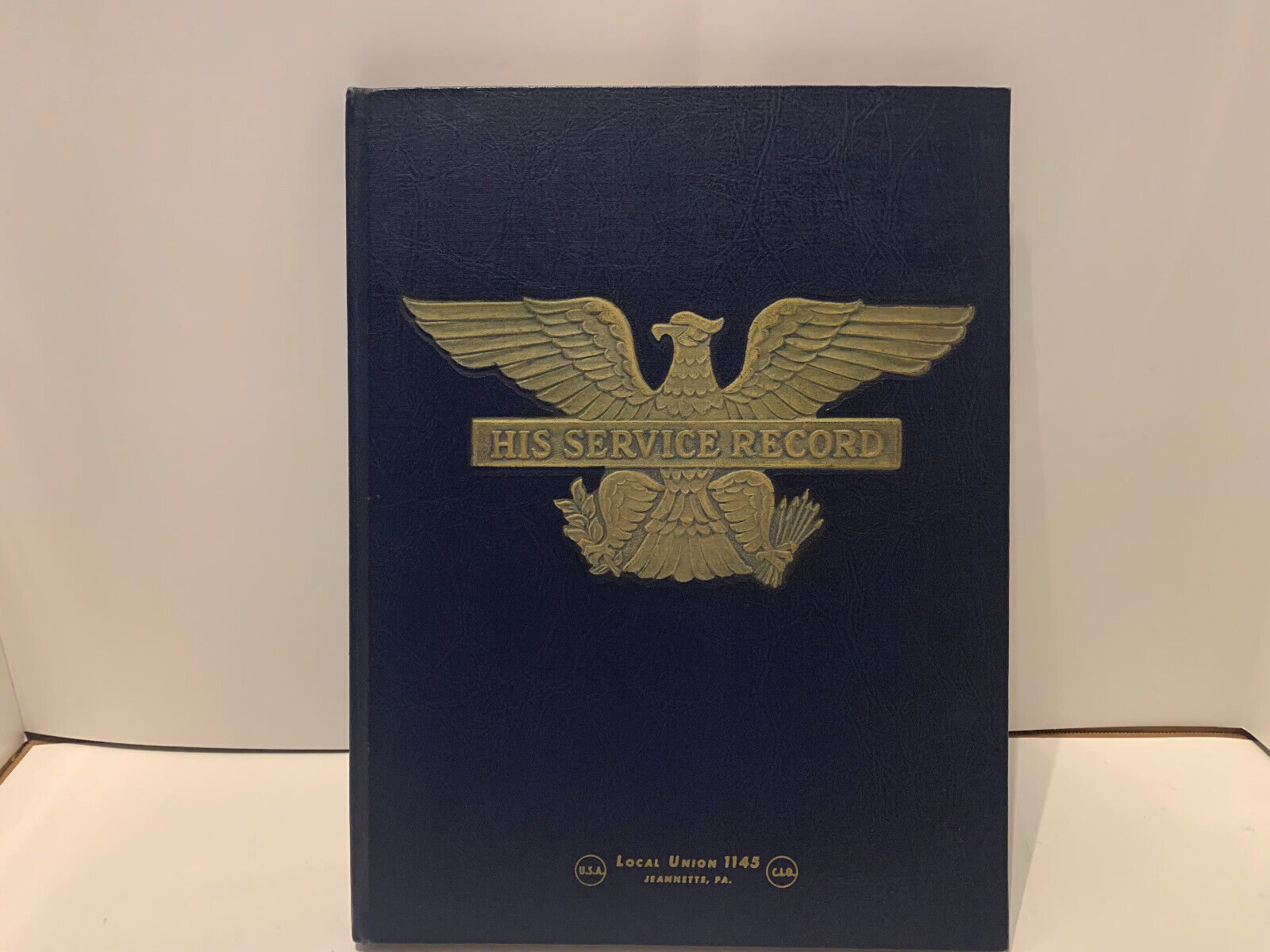 WORLD WAR 2 1942 HIS SERVICE RECORD HARDCOVER BOOK/ UNUSED WWII WW2