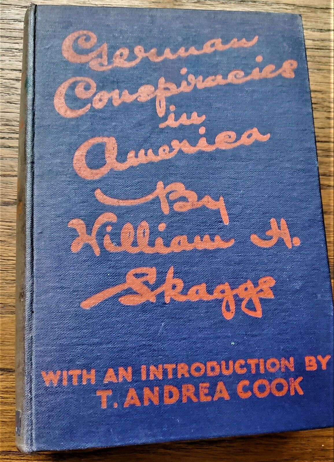 WW1 GERMAN CONSPIRACIES IN AMERICA by William Skaggs (London, 1915),332 pages