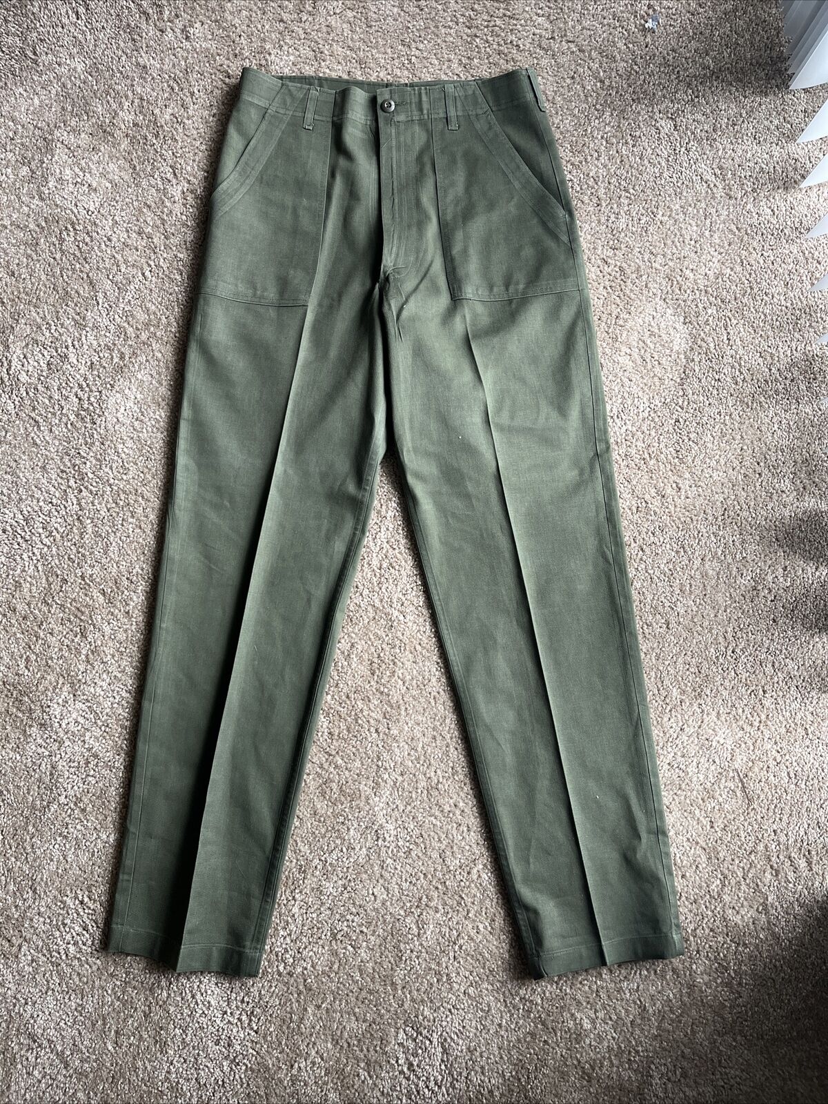 Vintage Military Utility Trouser OG-507 Pants Fits 36x35 Green Post-Vietnam