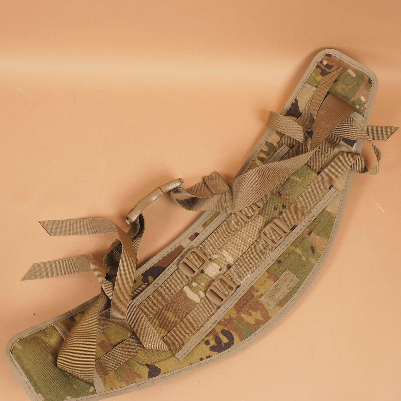 Military MOLLE II Backpack Rucksack Molded Kidney Belt Waistbelt Scorpion Camo