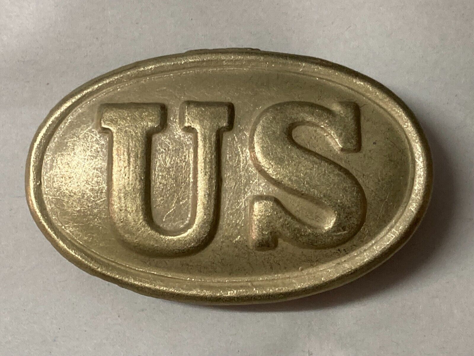 Brass Plate? US Civil War Infantry Soldiers U.S. Union Army Soldier Belt Buckle
