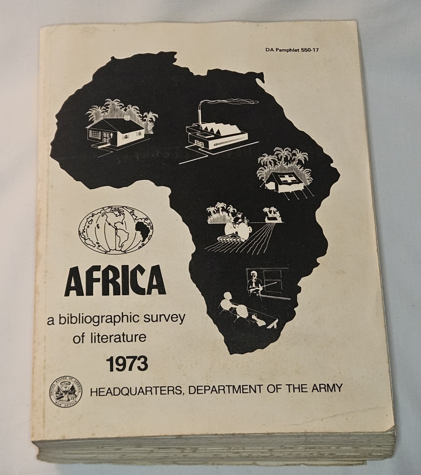 1973 Africa A Bibliographic Survey of Literature DA Pamphlet 550-17 US Army Maps
