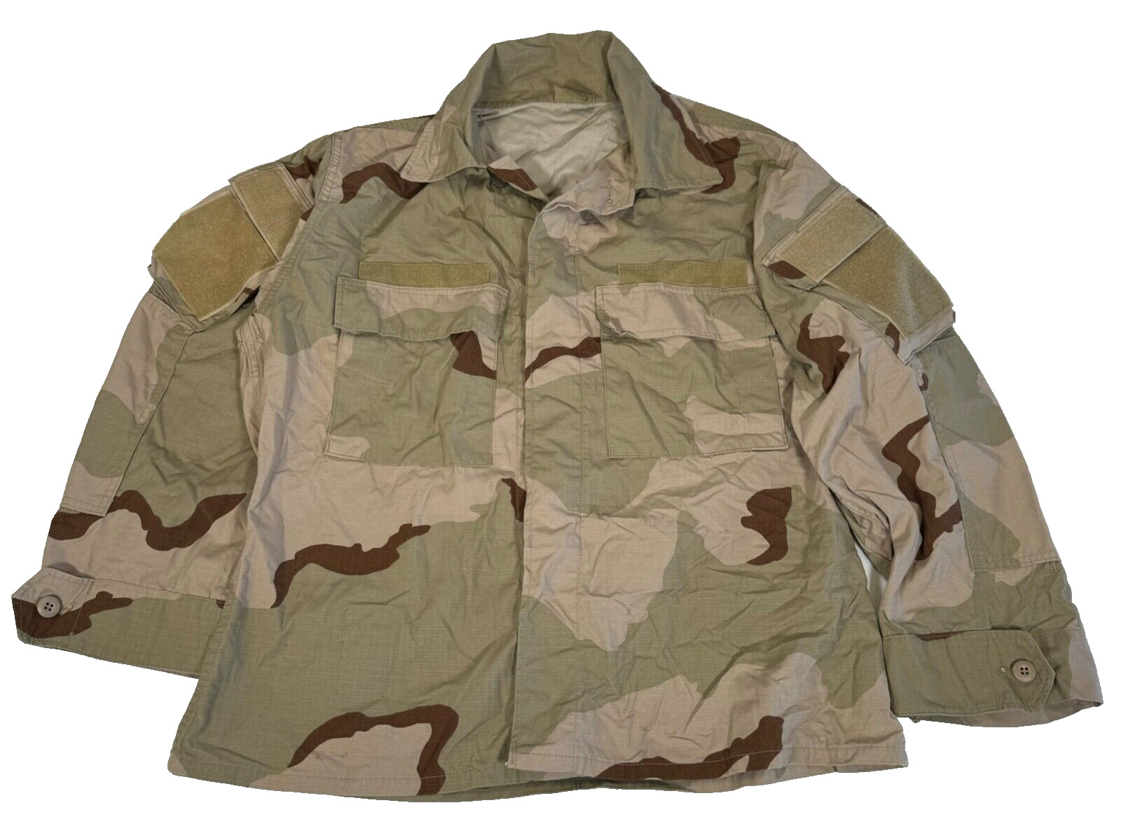 US Military SOF Raid Modified DCU Tri Color Desert Jacket Shirt Large Short SEAL
