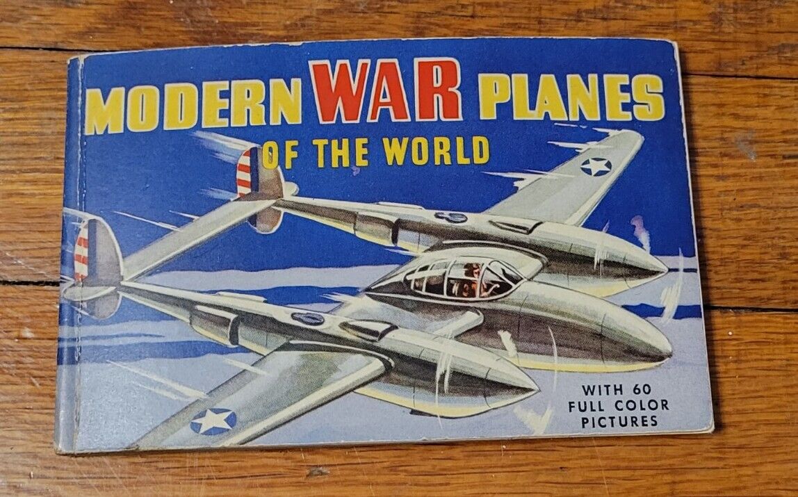 Vintage 1942 WWII Whitman Modern War Planes of the World