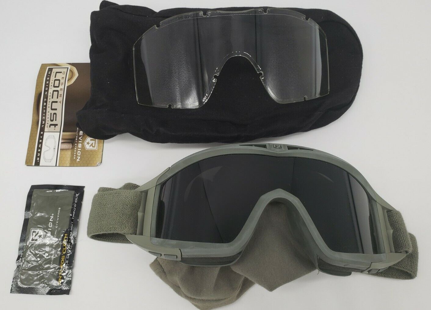 Revision Military Desert Locust Army Snow Ski Safety Eye Goggles Glasses 