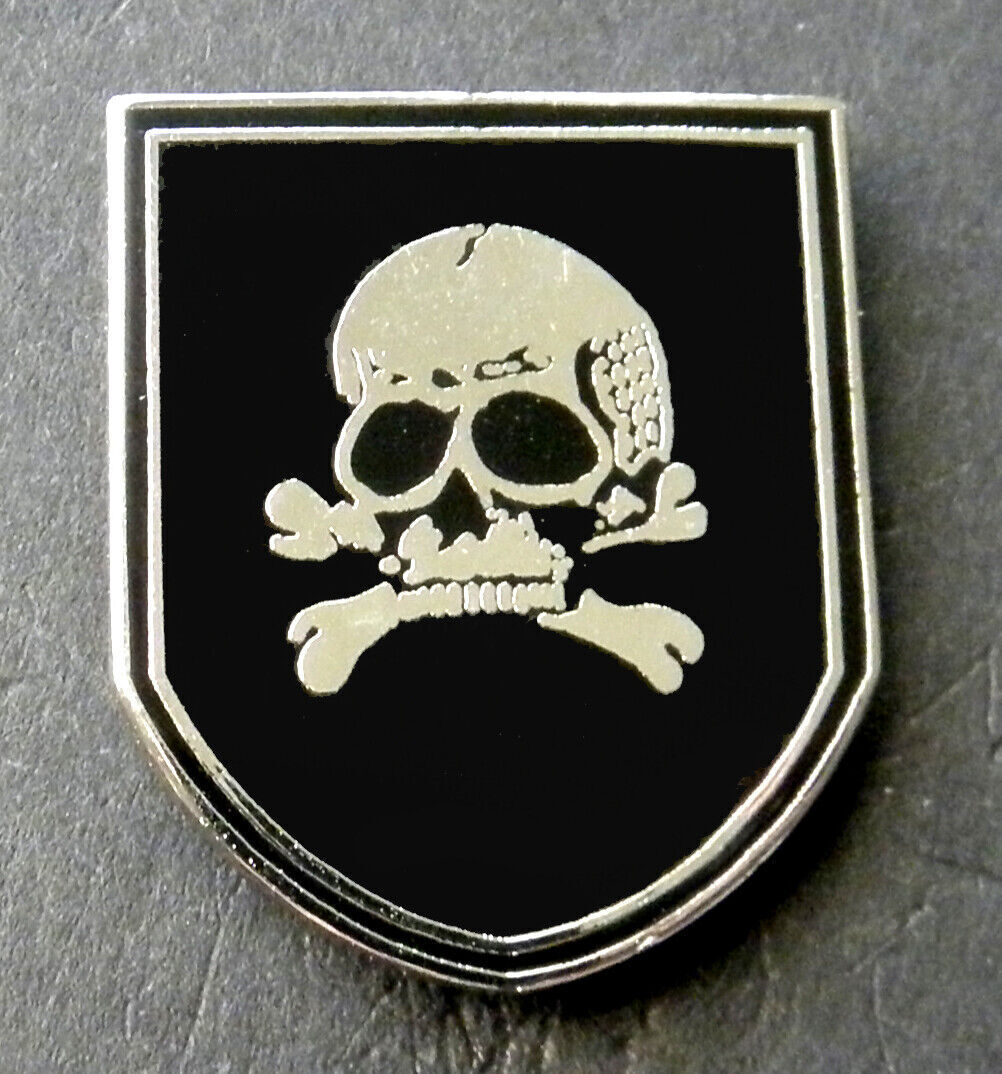 Skull Cross Bones Special Forces Lapel Shield Lapel Hat Pin 1 inch