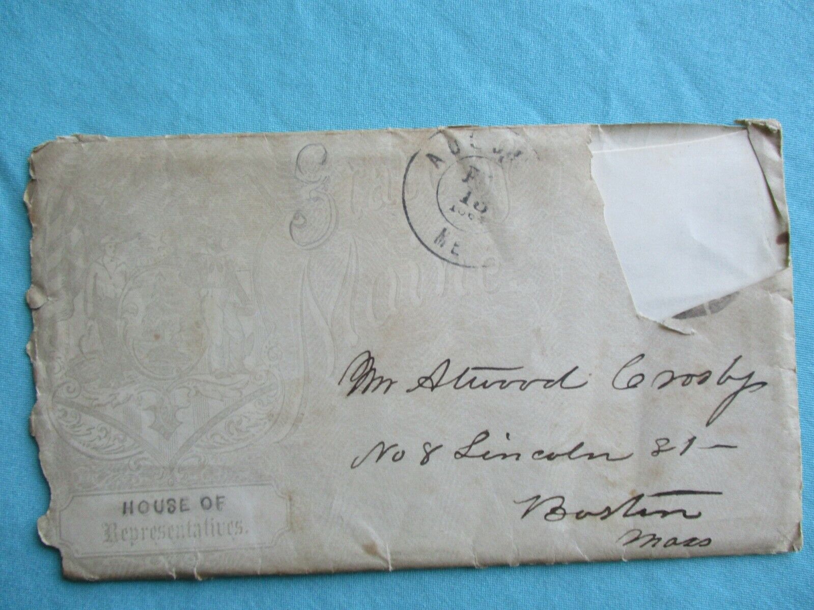 1864 Bull Run/Libby Prison Atwood Crosby/N.R.Surgeon Boutelle signed letter