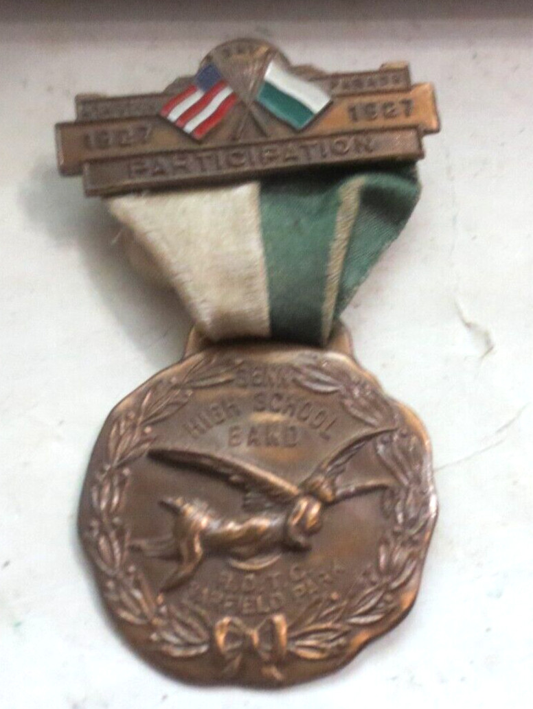 Vintage 1927 Armistice Day Parade Ribbon Medal for Parade participation Chicago