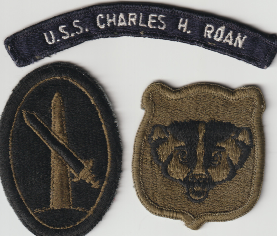 WI Army National Guard Military District Washington Navy USS Charles Roan Patch