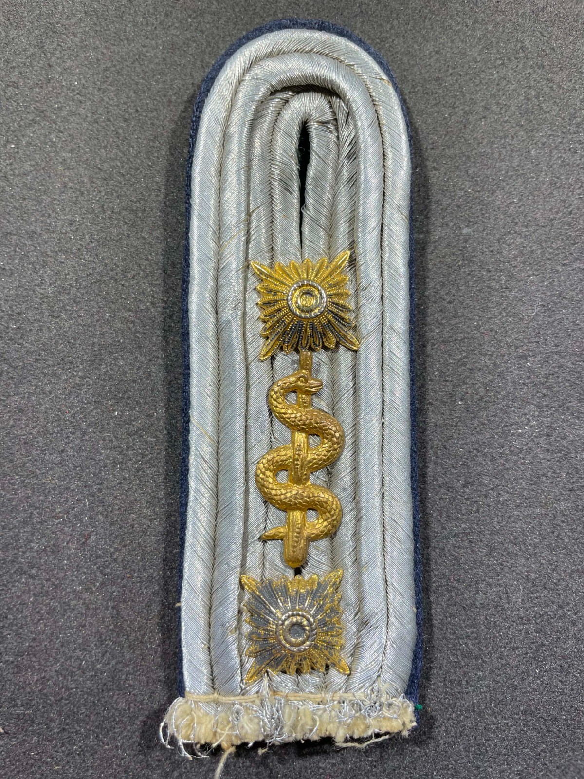 WW2 WWII German Military Luftwaffe LW Air Force Medical Captain Shoulder Board