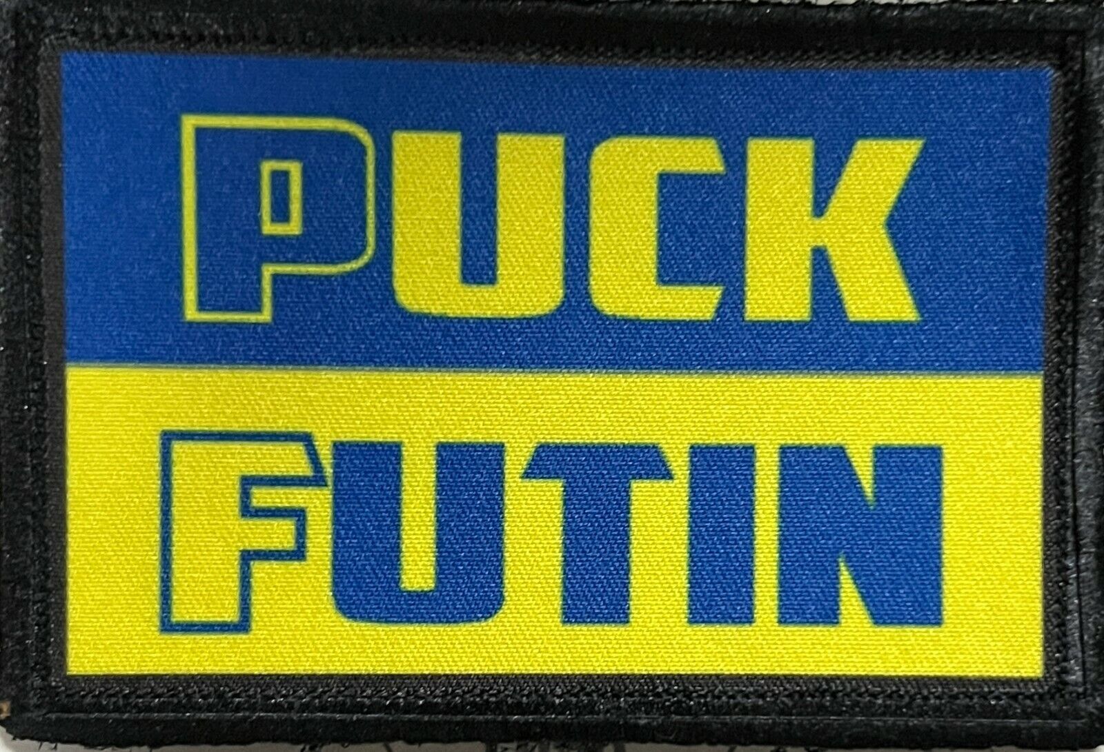 F-K Putin Ukraine Morale Patch ARMY MILITARY Tactical Badge Hook