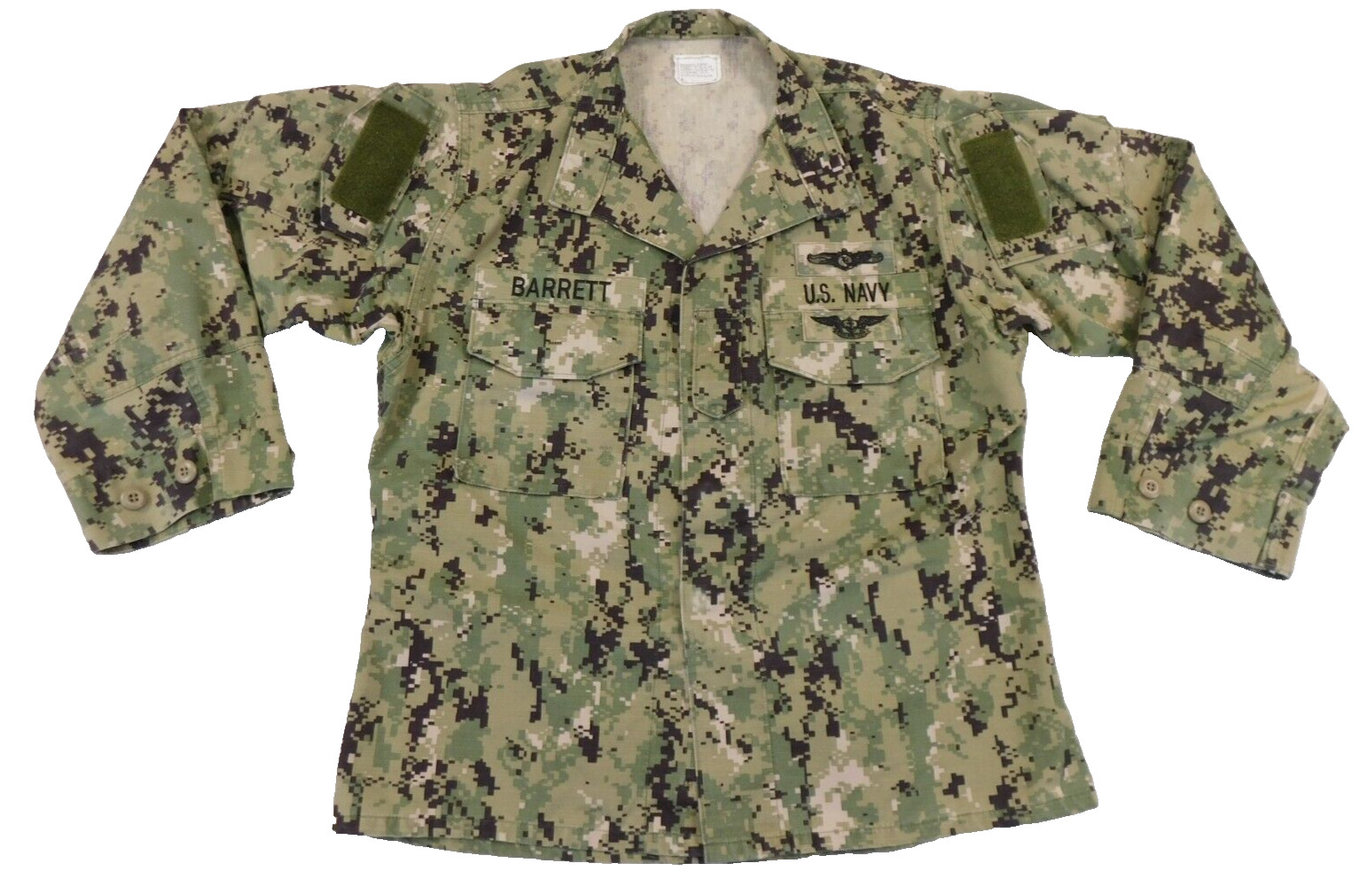 US Navy AOR2 Working Blouse Medium Short NWU Type III Camouflage Ripstop Uniform