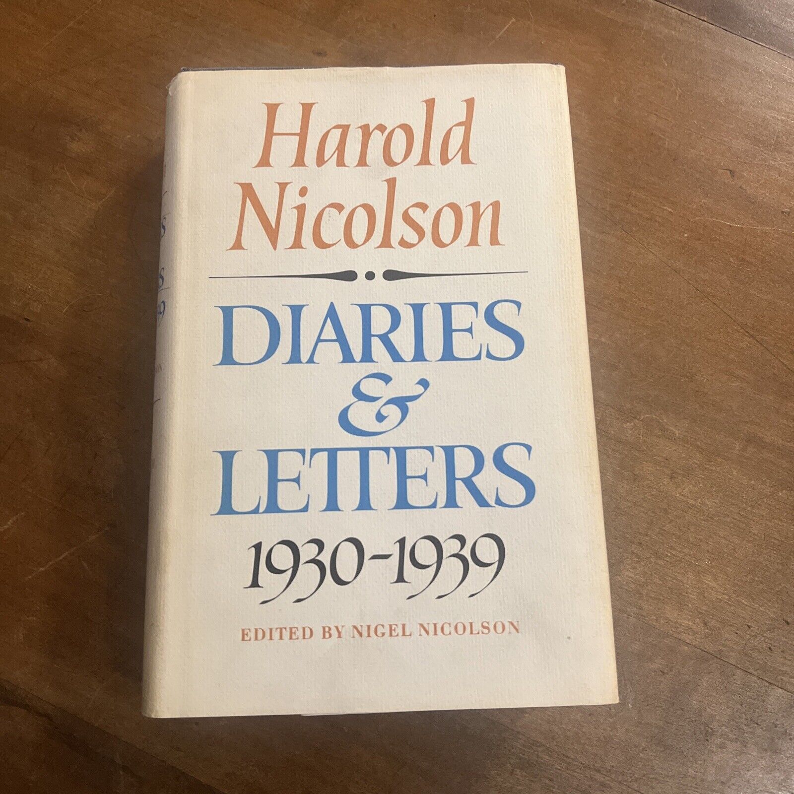 Diaries &  Letters of Harold Nicolson Volume 1 1930-1939 Vtg HC DJ Book