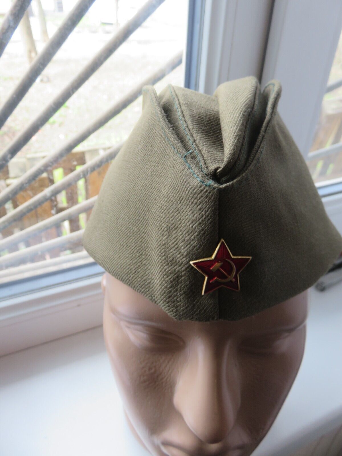 vintage Soviet Union military hat /cap - PILOTKA Red Army USSR soldier's new № 3