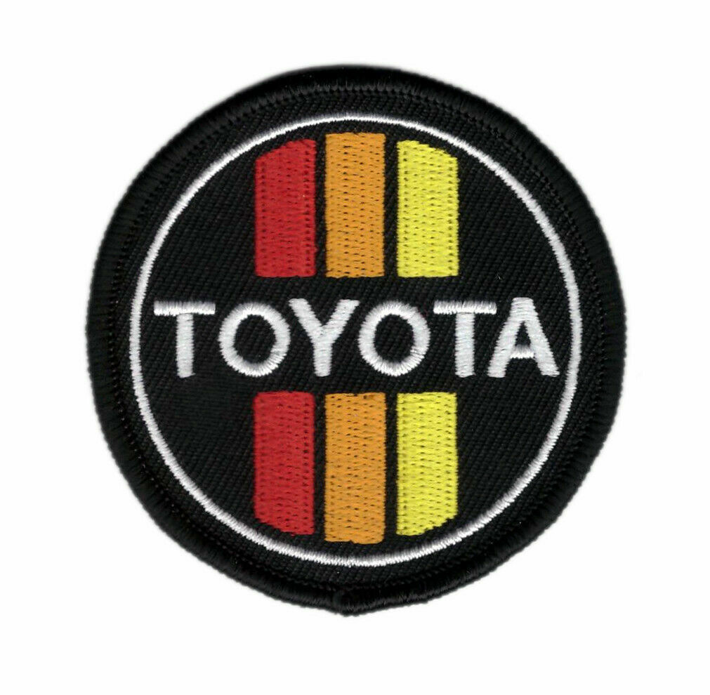 Patch Toyota Retro Tri Color Headliner with VELCRO® BRAND Hook Fastener 2.5\