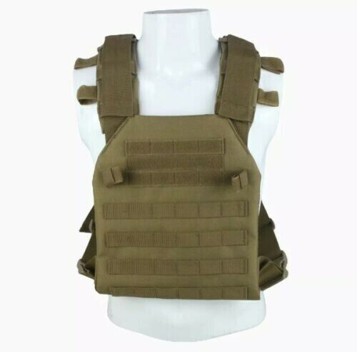 LQ Army Tactical Plate Carrier Vest -  Coyote