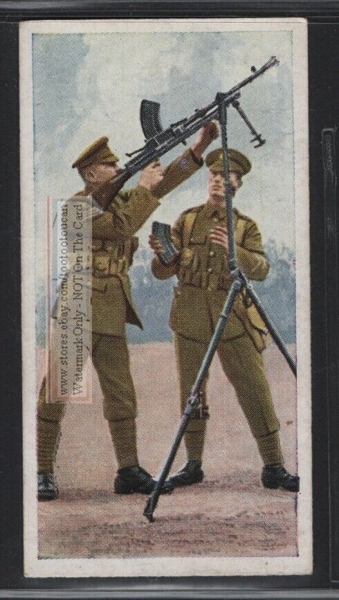 British Army Bren Light Automatic Machine Gun 1930s Trade Ad Card