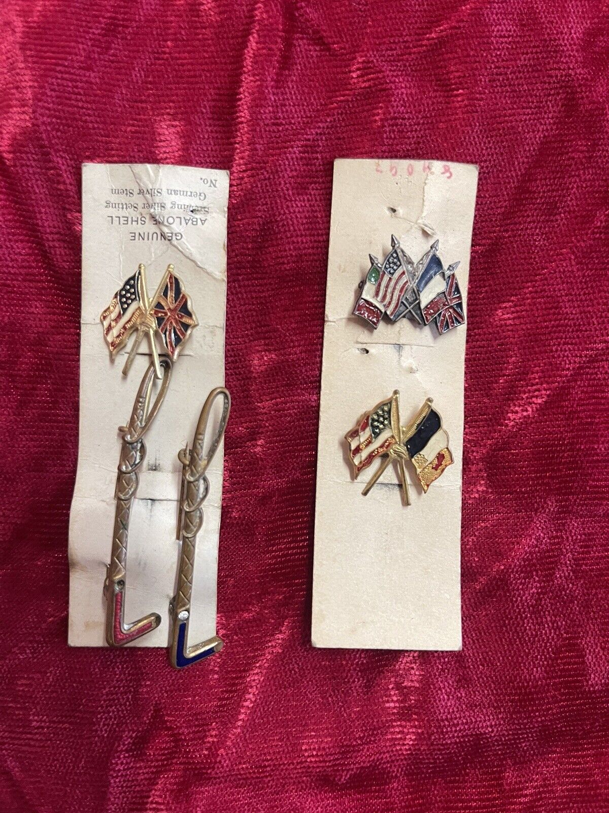 Antique Original WW1 Lapel Pins