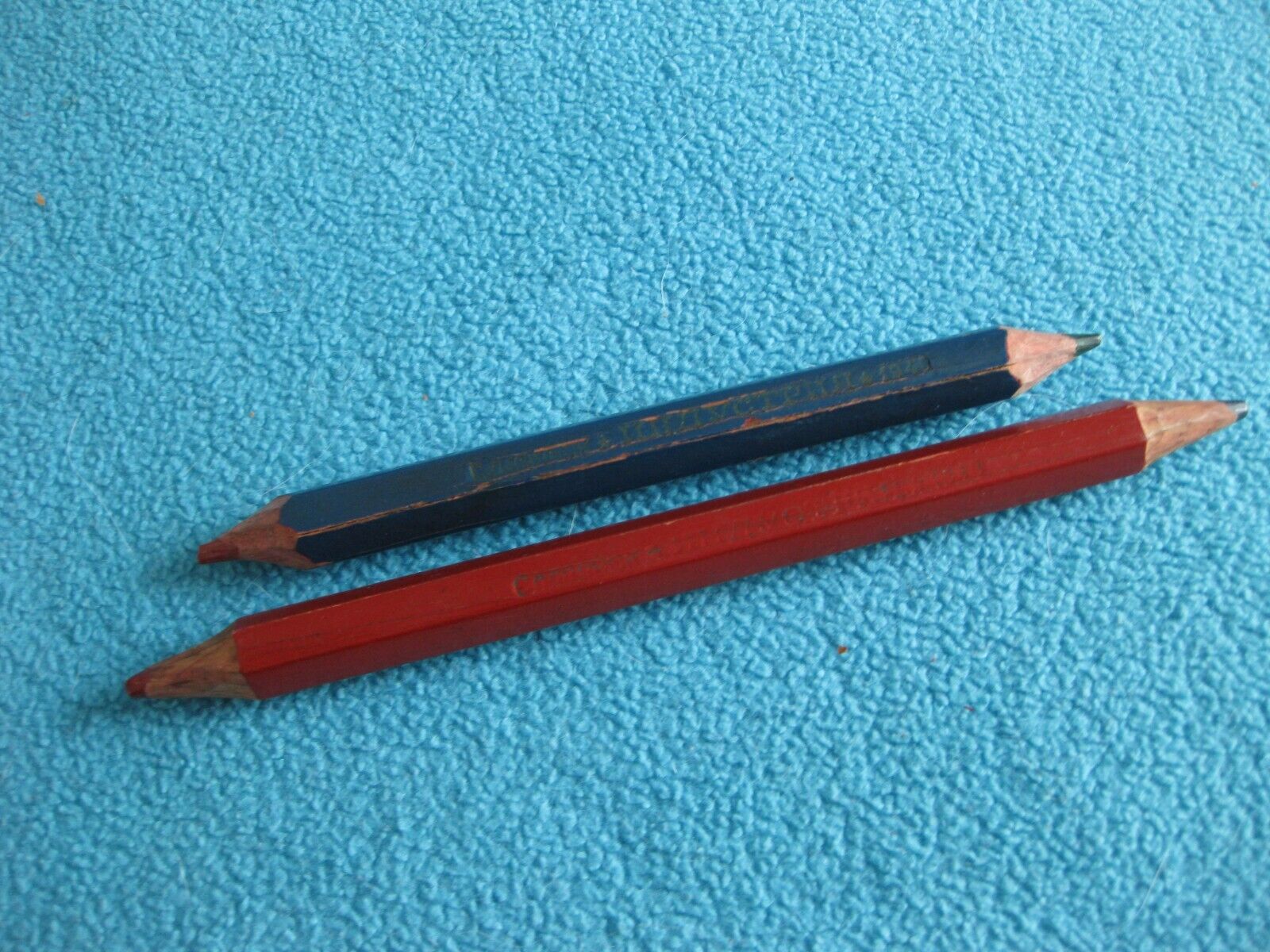 Old Pencils Soviet Union Russian In Military Officers Field Bag Set of 2