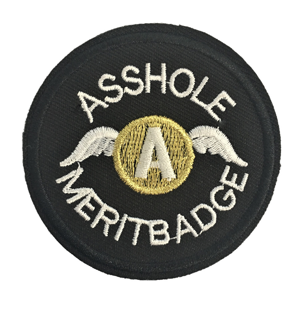 A$$ Merit Badge Patch (SEAL Recon Green Beret SOI Infantry Ranger Topgun) Lib300