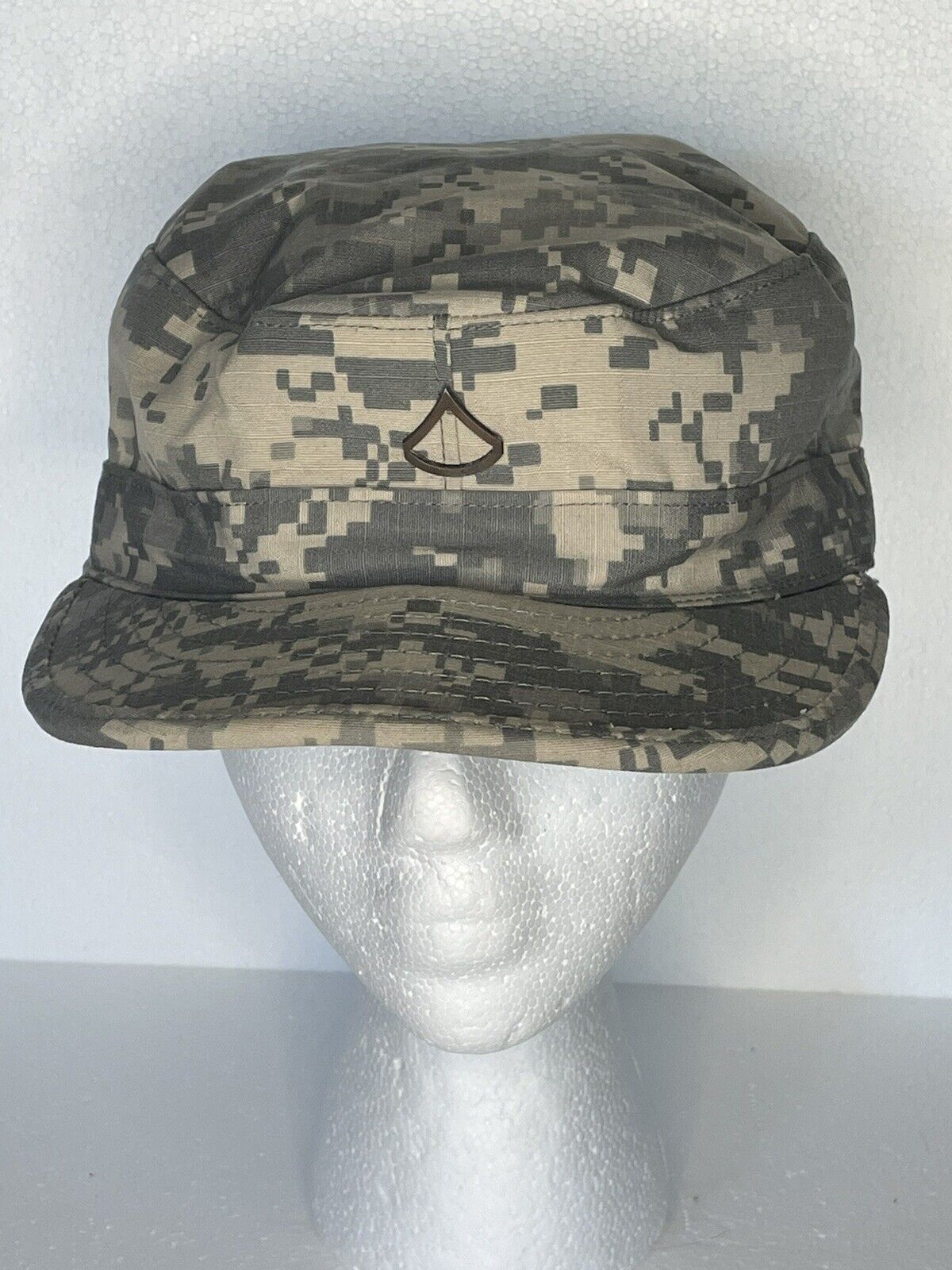 US Military Issue Army ACU Digital Camouflage Patrol Hat Cap Size 7 3/8
