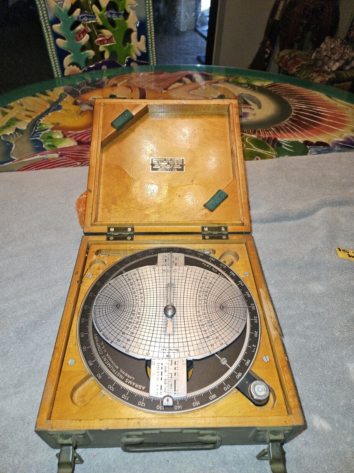 WWII Abrams Universal Sun Compass