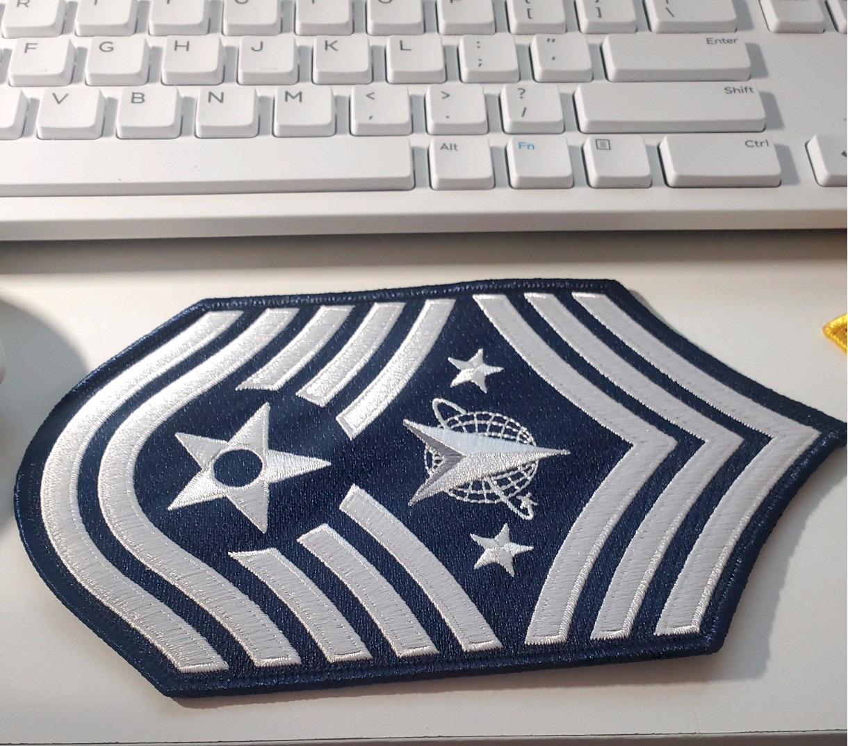 TOP Enlisted RANK (STRIPES) IN THE US SPACE FORCE ONLY HAVE 1 THESE not a PAIR