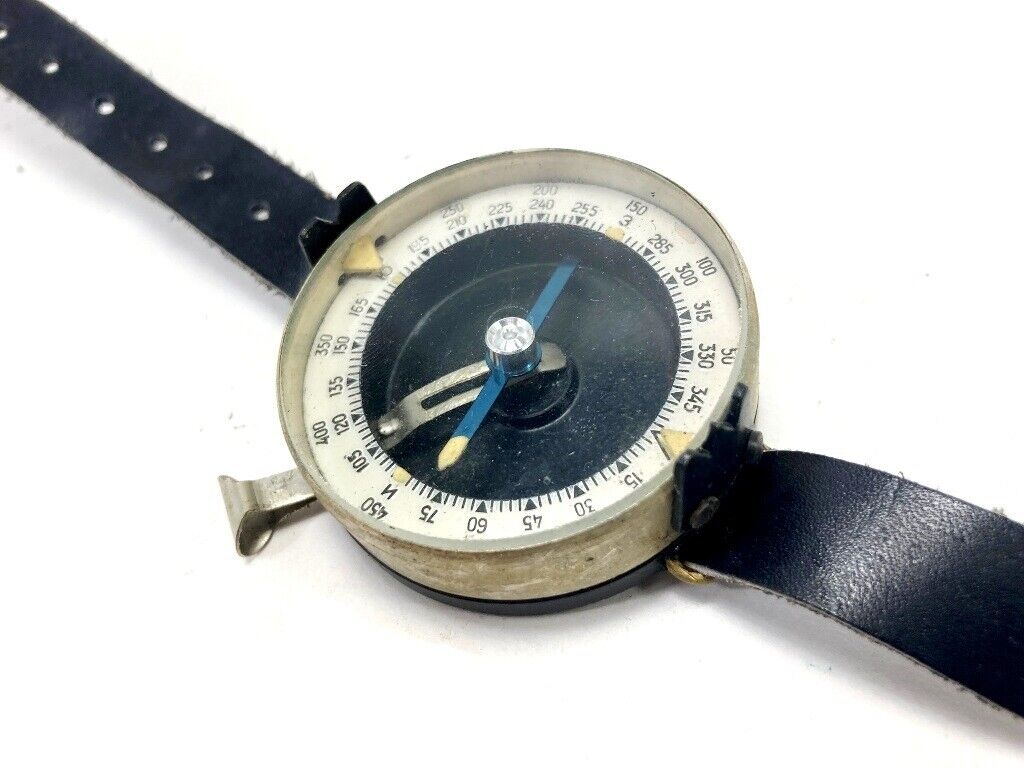 Vintage Soviet Army Wrist Compass “Adrianov” Original Used Good Condition