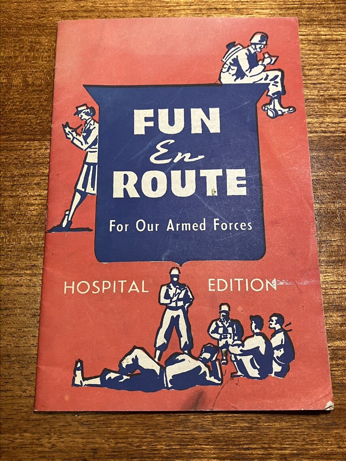 Vintage Fun En Route Us Armed Forces Entertainment Booklet ‘Hospital Edition’