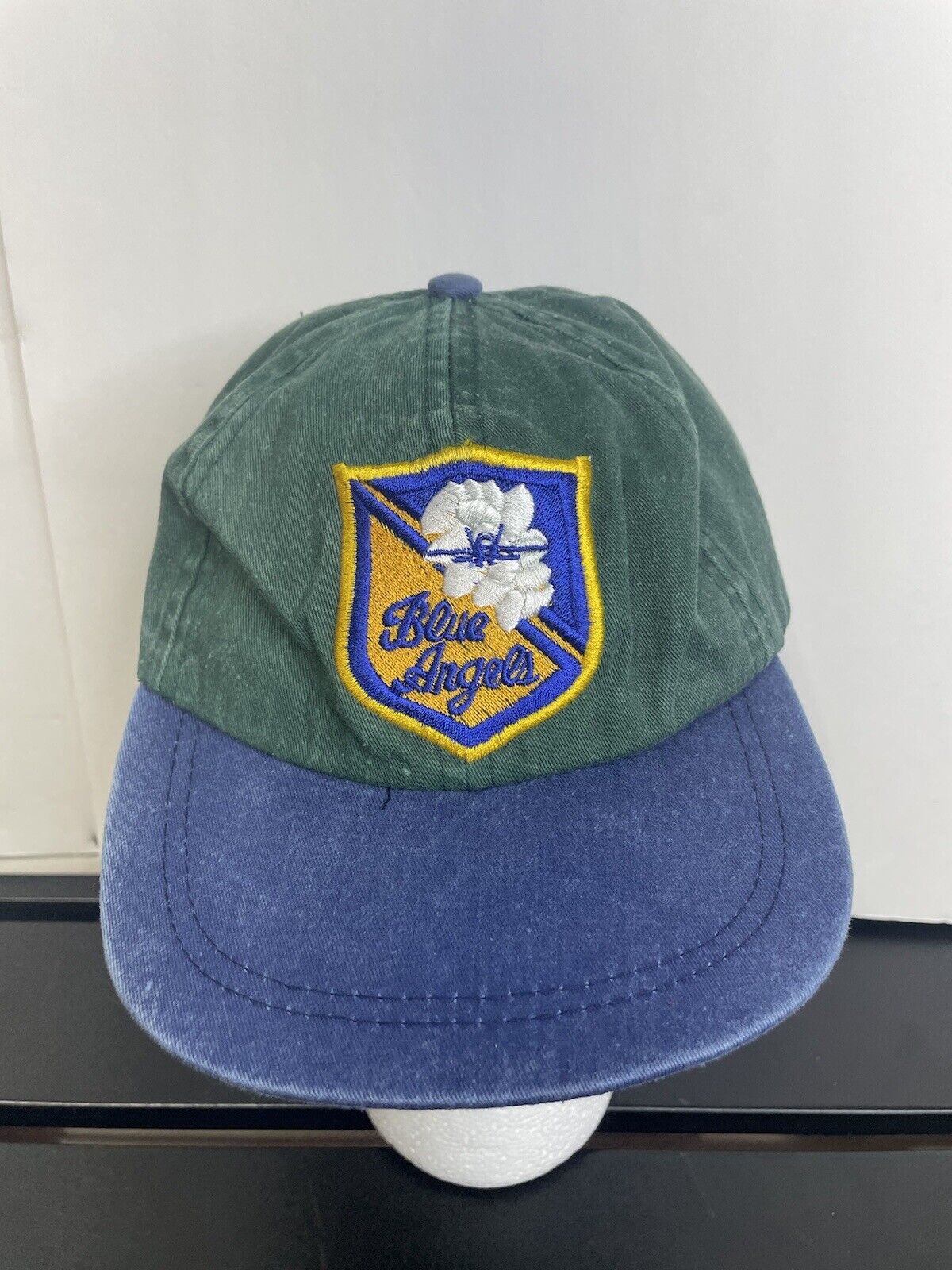 Vintage US Navy Blue Angels Patch Youth Childs Strapback Hat Cap Military 90’s
